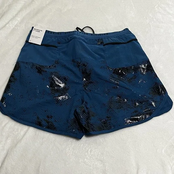 Nike Dri-FIT ADV 4 Inch Running Shorts Medium Blue Black FN3377-476